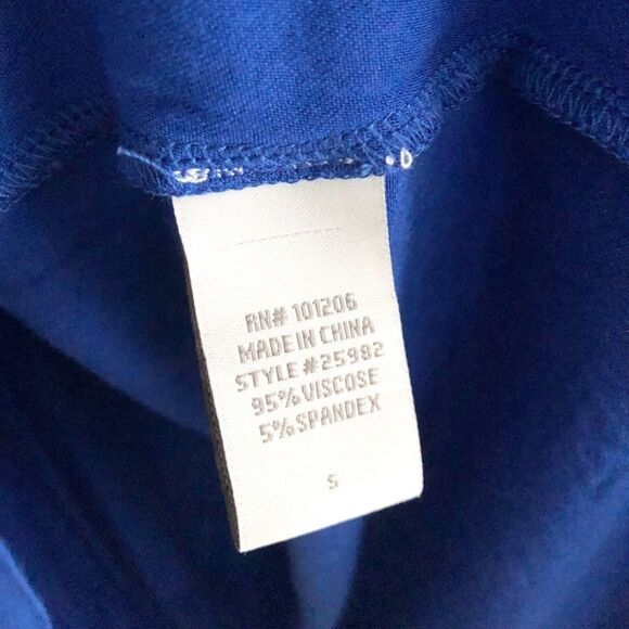 Soft Surroundings Timely Scoop Tunic Blue Small - Picture 5 of 6